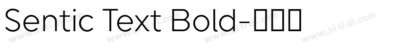 Sentic Text Bold字体转换